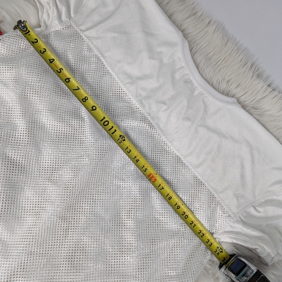 Riddell Pro Cut Mesh Practice Jersey, men's size large, white - Picture 7 of 8